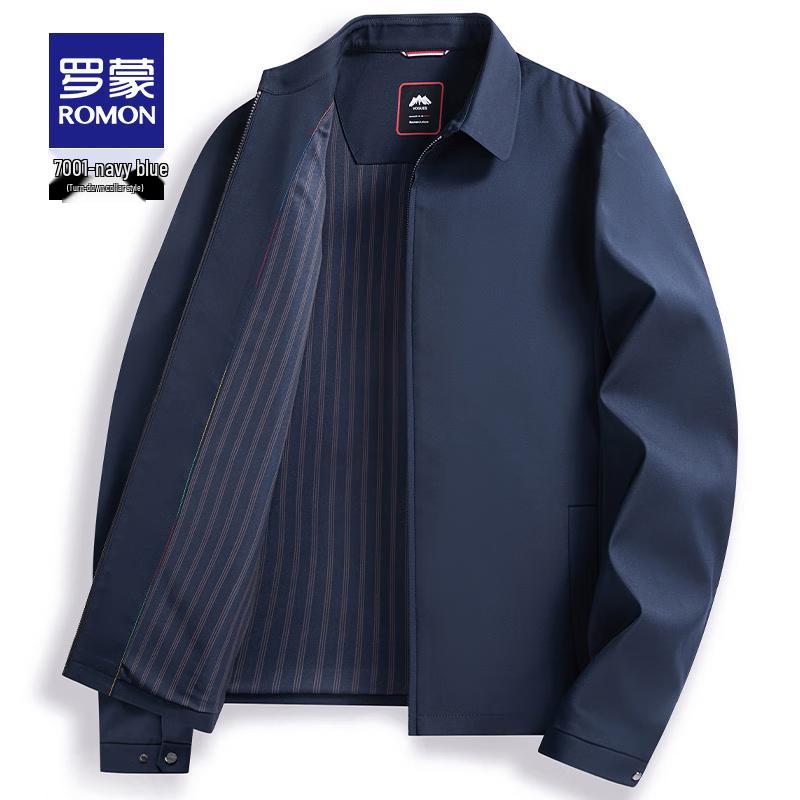 ROMON Men's Lapel Executive Warm Jacket