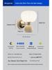 Modern Minimalist French Cream Pumpkin Wall Light for Bedroom or Corridor