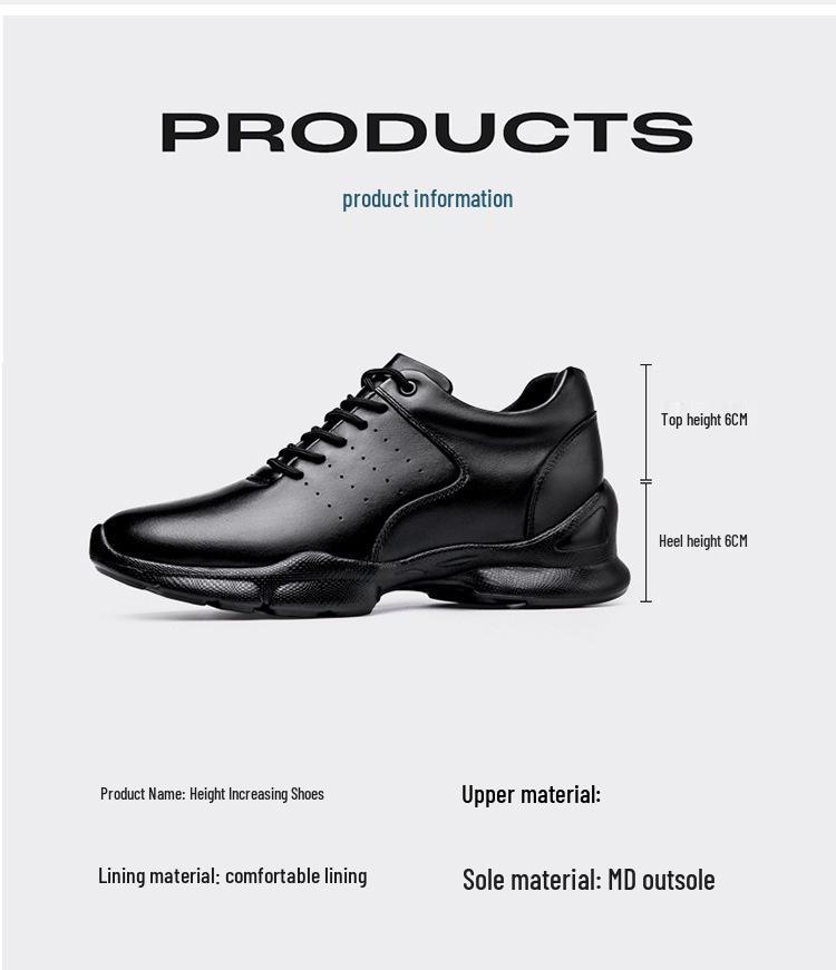 Spring Men's 8CM Height-Boosting Shoes: Trendy, Comfortable Thick Sole Sports & Casual Board Shoes