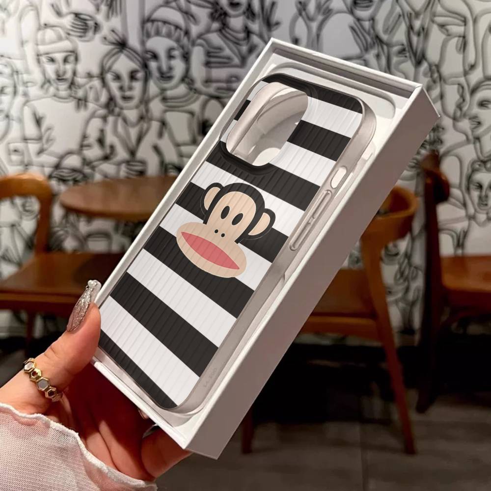 

Famous Luxurious P-Paul F-Frank For IPhone 17 16 15 Plus Pro Max 12 14 Plus 11 13 Wave Corrugated Stripe Funda Phone Cover iPhone 15pro max