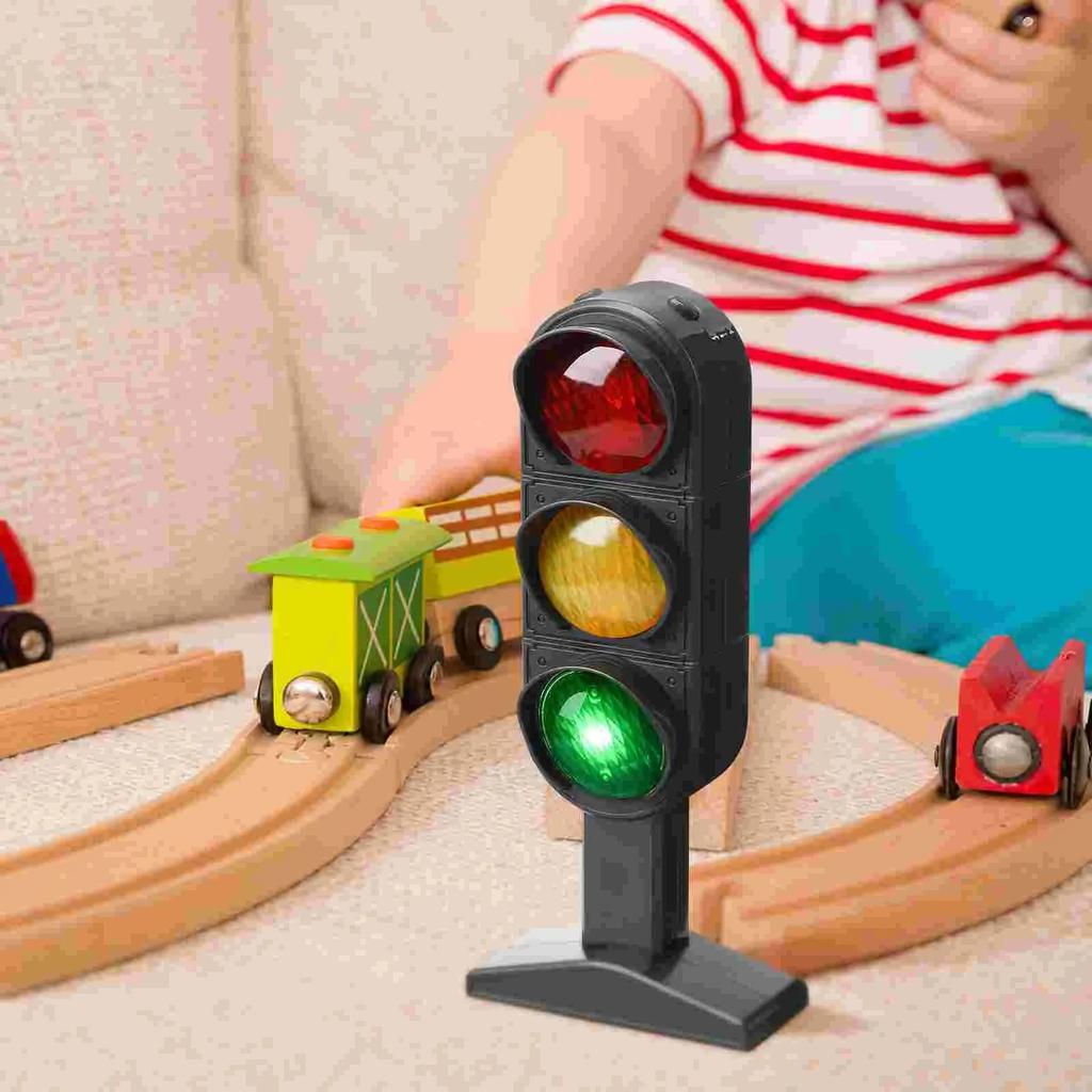 /1-2pc Traffic Light Signs Toy Traffic Light Lamp Base Simulation Road Light Safety Traffic Lamp Home Transportation Ornaments