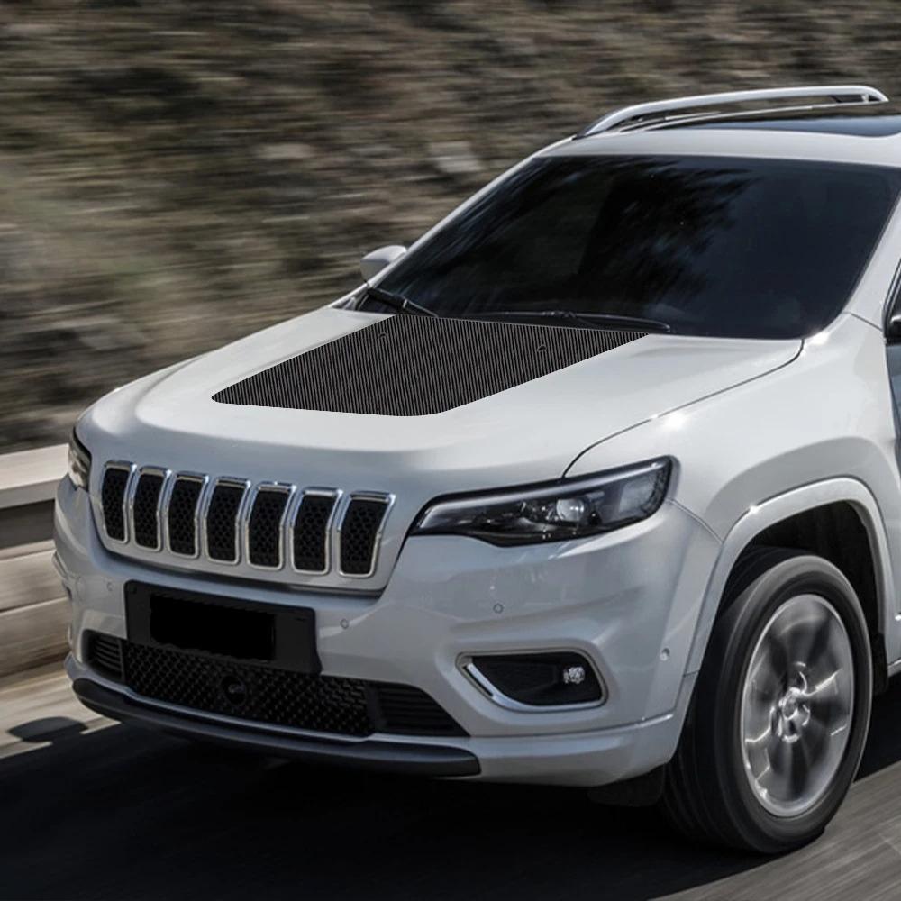 Car Engine Hood Sticker For Jeep Cherokee 2019-2026 Latitude Limited Bonnet Vinyl Decal Auto Body Decoration Decal Accessories