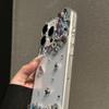 Diamond setting, water drop diamond is suitable for Apple 16promax mobile phone case, transparent iPhone15/17 anti-drop protective case.