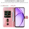 For Oppo A5x 5G/A3x 4G/A3x 5G (India) Case Zipper Wallet Calf Texture PU Leather Phone Cover