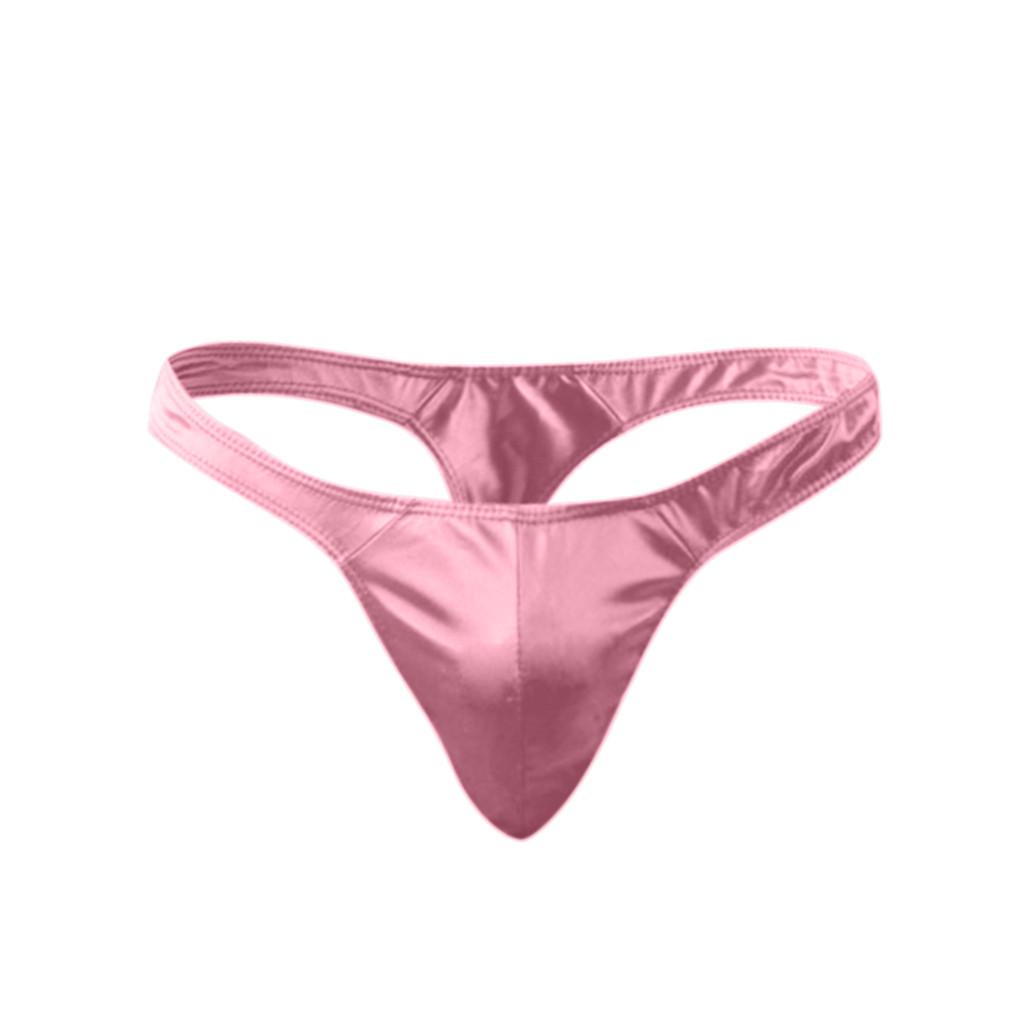 Perizoma da Uomo in Raso Slip a Vita Bassa Tessuto Elastico Vestibilità Comoda Design Traspirante Leggero Intimo da Uomo