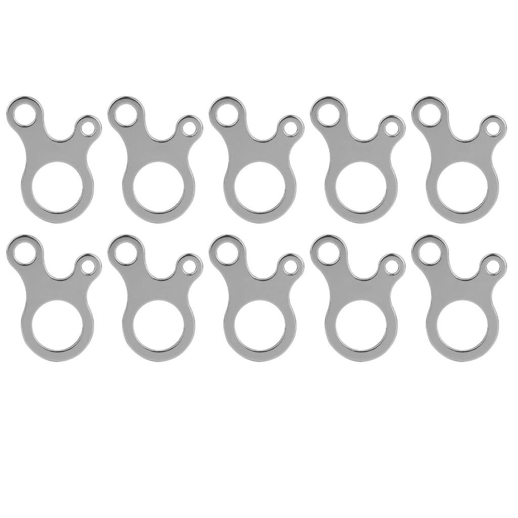 10pcs  3‑Hole Camping Awning Tent Guy Line Runner Guyline Cord Rope Tensioners