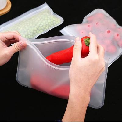 Ziploc Bag Food Bag Self-sealing Household Plastic Bag Thickened Refrigerator Storage Bag Frosted Storage Freezer Subpacking Bag