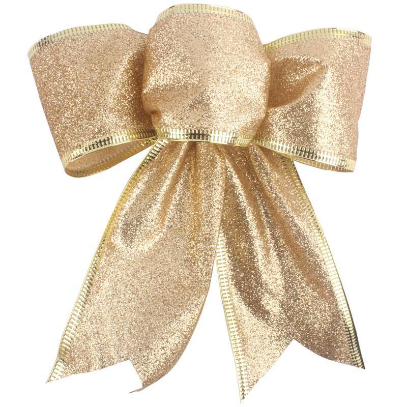 3 Delightful Handmade Ear 15cm Christmas Tree Bows Available In Multiple Elegant Colors Styles And