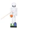 Halloween Wooden Figurine 25cm Seasonal Decor Christmas Nutcracker Figures Statue For Shelves Tables Children's Gifts