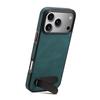 Capa DENIOR A25+2 Para iPhone 17 Pro Max Compatível com MagSafe Suporte Skin Touch Couro PC TPU Capa de Telefone