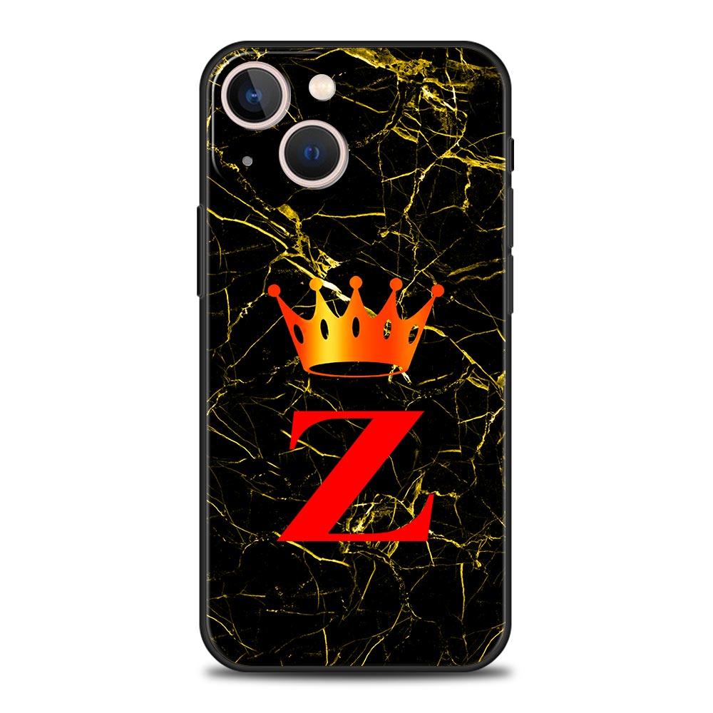 

Marble Letter Phone Case Cover for iPhone 17 16 15 14 13 12 11 Pro Max 17 Air Plus Shockproof Soft TPU Shell Fundas Capas Coque iPhone 14