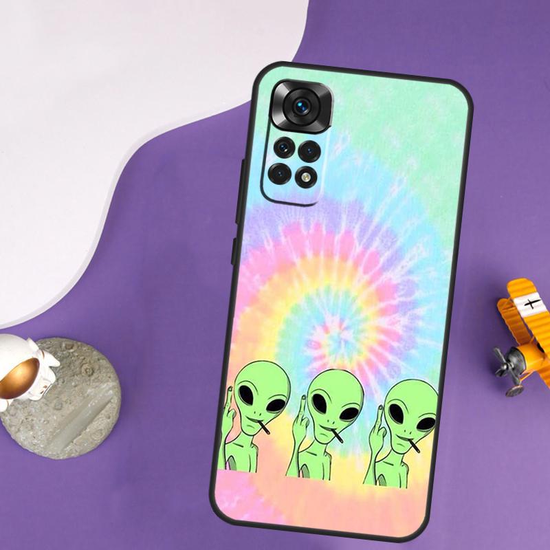 Alien UFO Case For Xiaomi Redmi Note 13 Pro 14 12 9 10 11 Pro 10S 11S 12S Redmi 13C 14C 10C 12C Cover