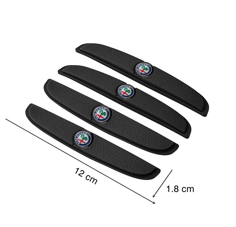 2026 Gorąca Naklejka 4 szt. Pasek Antykolizyjny do Samochodu Silikonowa Podkładka Ochronna Dla Alfa Romeo Giulietta Mito 159 Giulia Stelvio 156 147