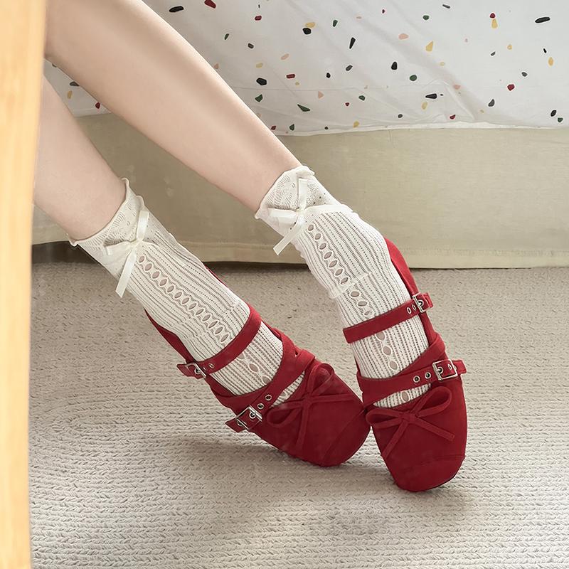 Spring Autumn New Butterfly-knot Women Flats Concise Ladies Ballet Style Shoes Eelgant Dress Shoes