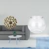 Rustic Iron Wall Art Sculpture with 3D Fish Tank Design Clear Plaque for Office Living Room Bedroom