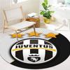Juventus Football Club Round Area Rug,Carpet Rug for Living Room Bedroom Sofa Playroom Decor,Non-slip Floor Mat