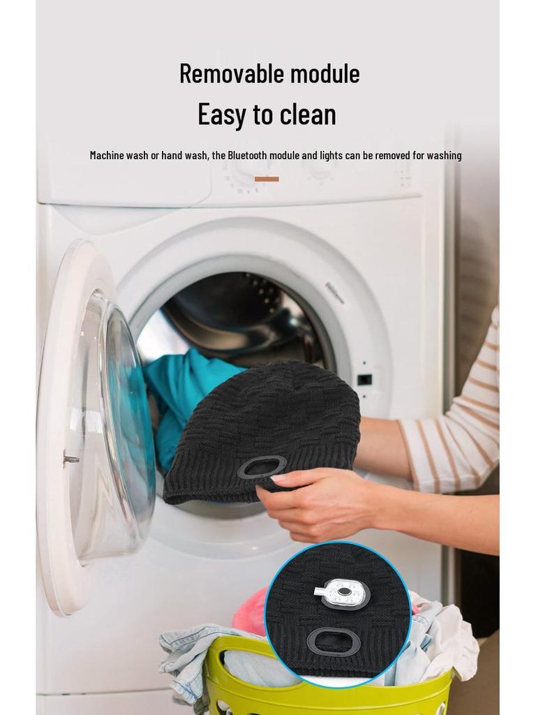 Luminous LED Knitted Hat: Warm Outdoor Sports Headlamp Cap for Night Running and Travel