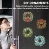 6PCS 2D Flat DIY Diamond Painting Refrigerator Magnet Round Diamond Diamond Art Refrigerator Sticker for Home Kitchen Decoration