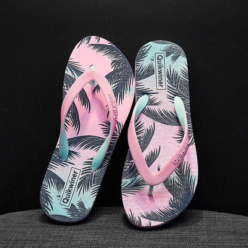 

Women Classic Retro Flip Flops Summer New Fashion Soft Sole Anti Slip Flat Bottom Slippers Sandals Vacation Leisure Beach Shoes