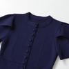 European and American Style, New Women's Clothing, Foreign Style, Fashionable Split-ended Bubble Sleeve Knitted Jacket 4192080