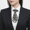 Cravatte Formali di Lusso per Affari con Nappa Cristallo Strass Accessori per Abbigliamento Formale
