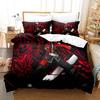 New Fashion 3D Printed Anime Game Blazblue Bedding Set Cartoons three-piece Set Adult Kid Bedroom Duvet Cover Sets Home Textiles