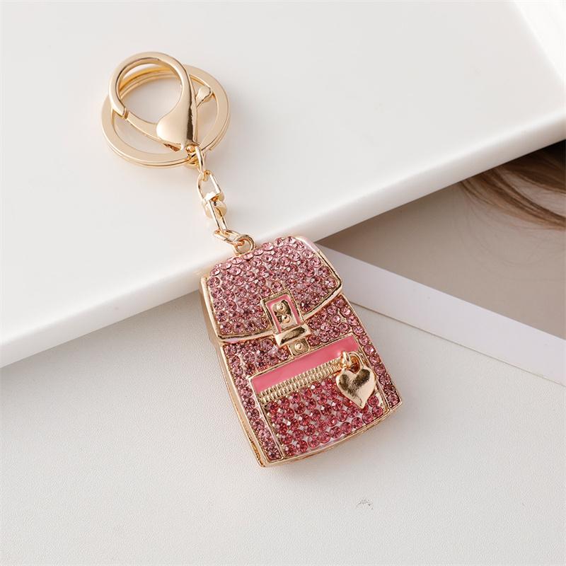 Sparkling Rhinestone Mini Backbag Enamel for Women and Girls - Perfect for Purse Bag Backpack or Car Pendant Charm Gift Bag Charm