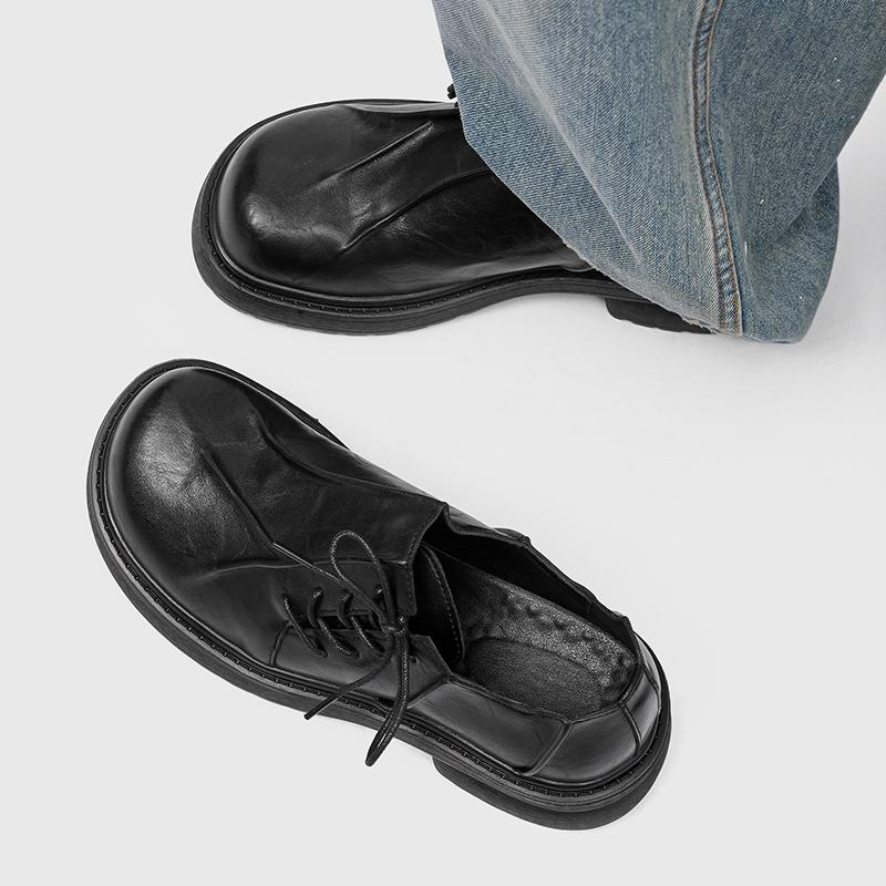 Mode Derby dicksohlige Herren Lederschuhe Mode Designer Styles Party und Arbeit Tägliche Freizeit und Business Anzugschuhe für Erwachsene 38-46