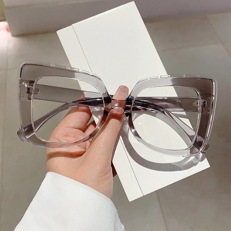 Vintage Anti Blue Light Glasses Women For Men Luxury Brand Designer Oversized Myopia Prescription Optical Pink Popular Frame