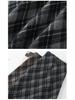 Women's High-Waist Woolen Plaid A-Line Skirt - Autumn 2025 Collection
