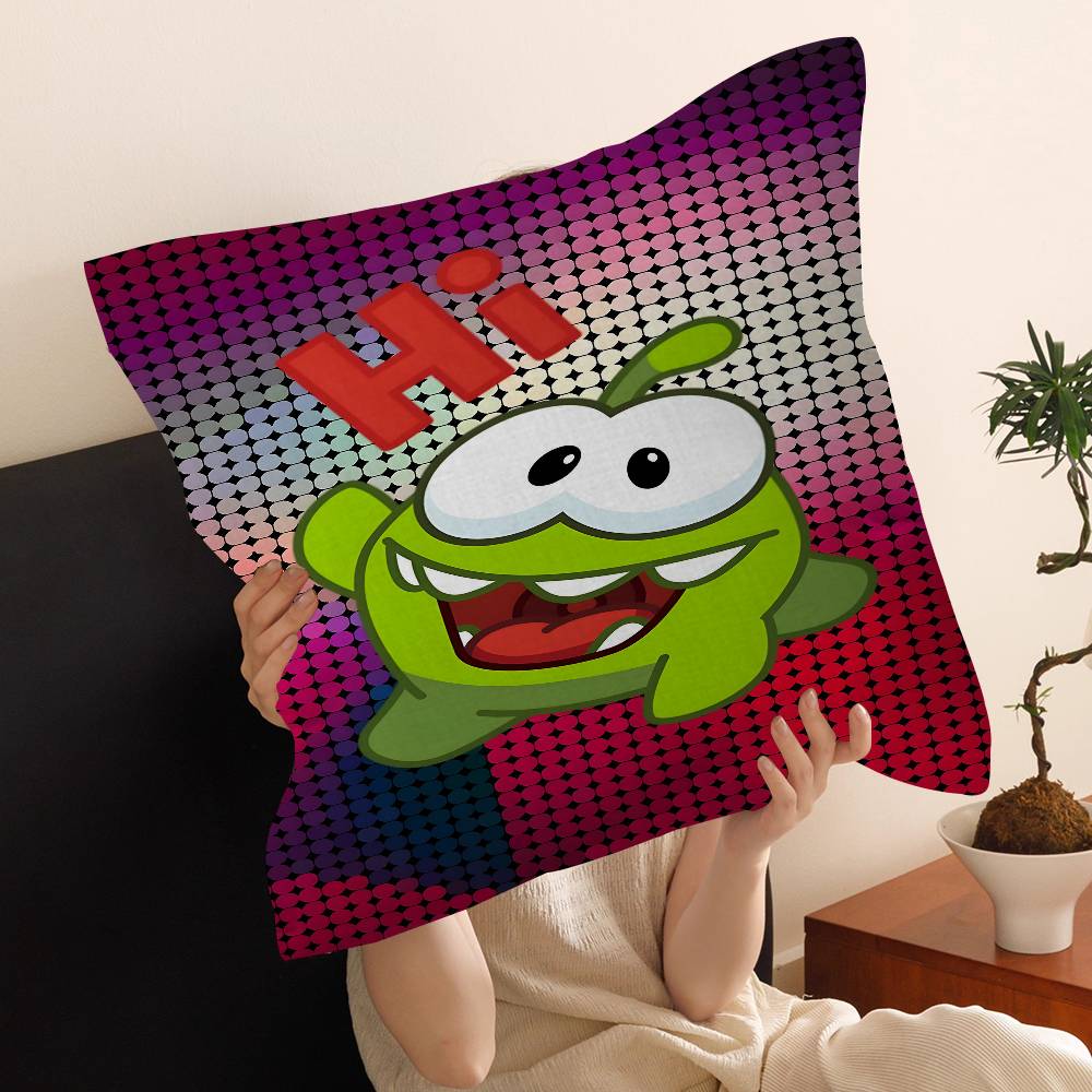 Cartoon oOm cute nNomm Pillow Gifts Home Office Furnishings Bedroom Sofa Car Cushion Cover case xcm