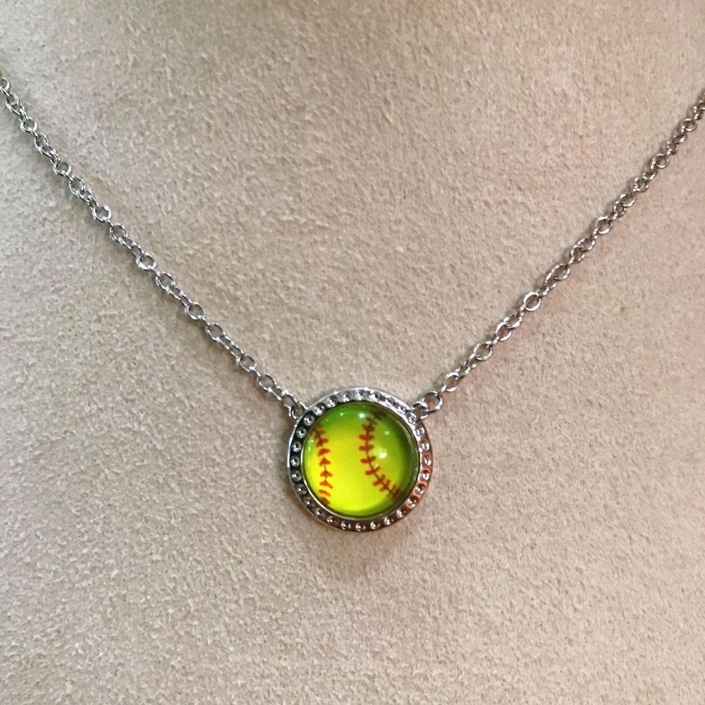 Football Basketball Necklace Sports Style Volleyball Bracelet Fashion Ball Games Necklace  Women