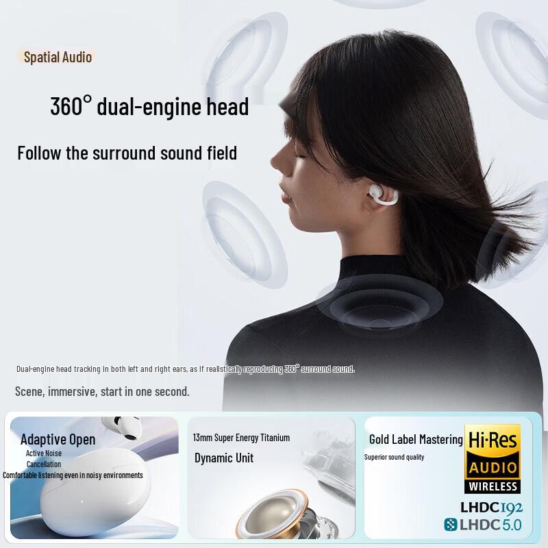 Edifier LolliClip Open-Ear True Wireless Ear-Clip Headphones