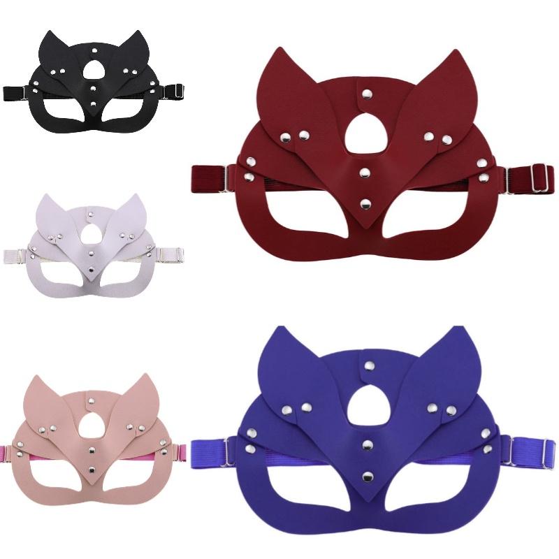 Elegant Fox Mask Made Of High-quality Pu Leather For Halloween Party And Masquerade