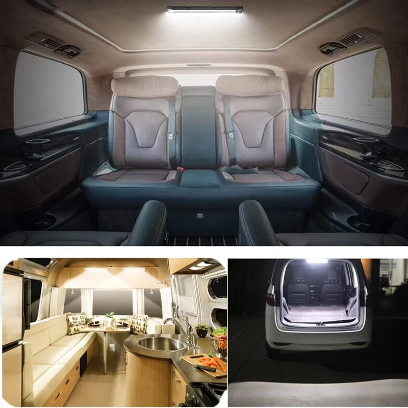 1PC 12V-80V Bright LED Car Interior Light Universal Cabin Ceiling Reading Lamp With Switch For Trailer Car RV Van Camper Caravan Dome Lights 6