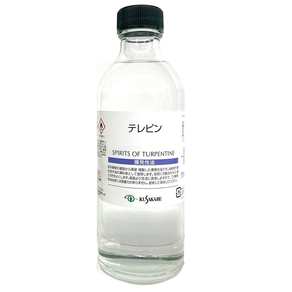 Kusakabe Turpentine Art 008 Fluid, 250ml, Clear,