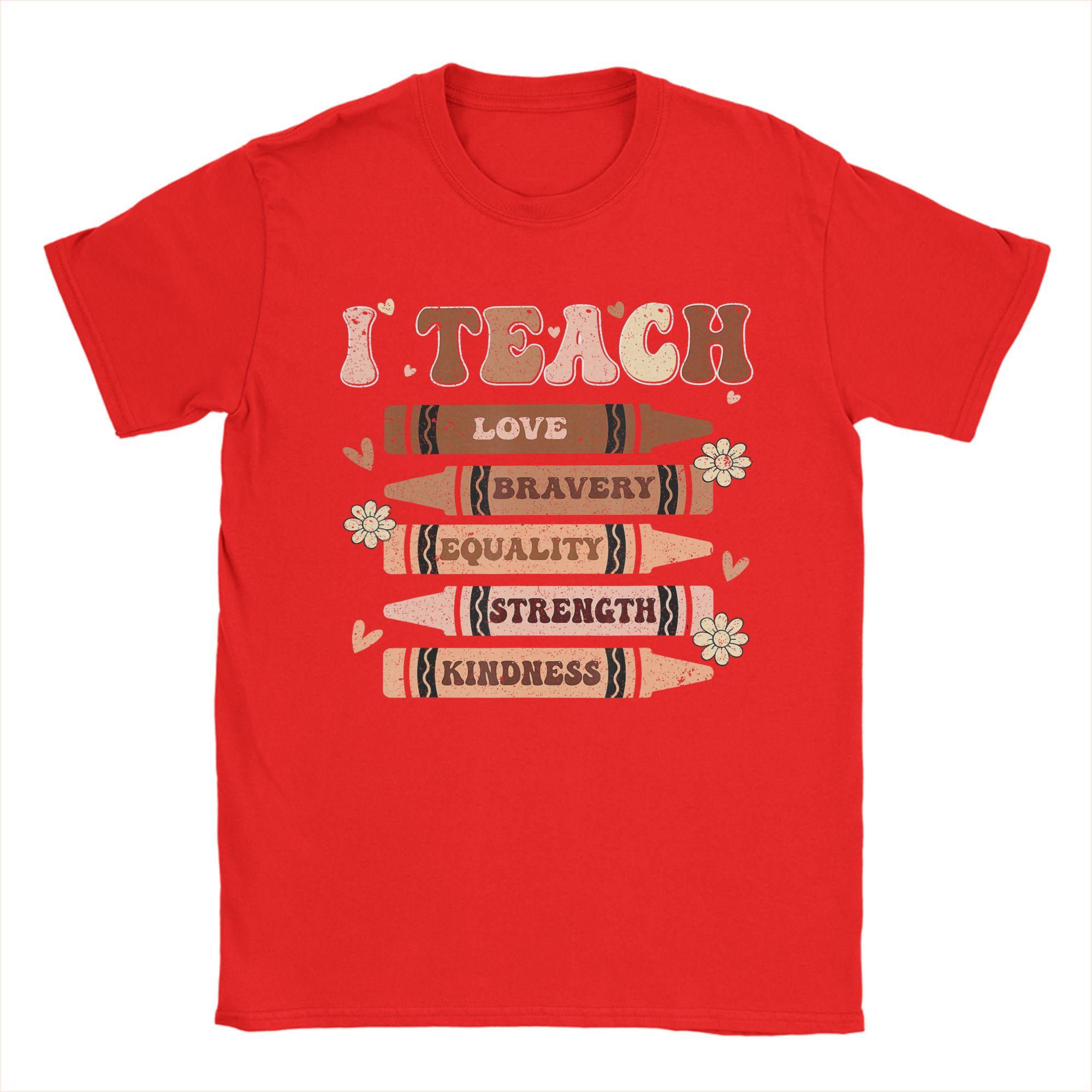 Unisex TShirt I Teach Black History Black History Month Teacher 100 Cotton Tee Shirt T Shirts Round Neck Clothing Party S