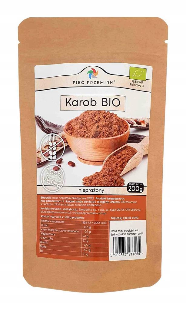 Algarroba orgánica sin tostar 200 g - Piąty Przemiany