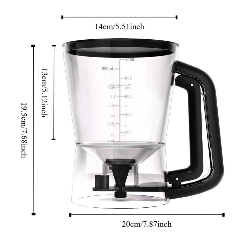 Handheld Pancake Batter Dispenser Drip-stopping Valve Cupcake Batter Dispenser Waffle