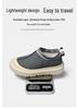 Unisex Winter Couple Snow Boots: Fashionable Thick Sole Lace-Up Casual Shoes with Plus Velvet for Women