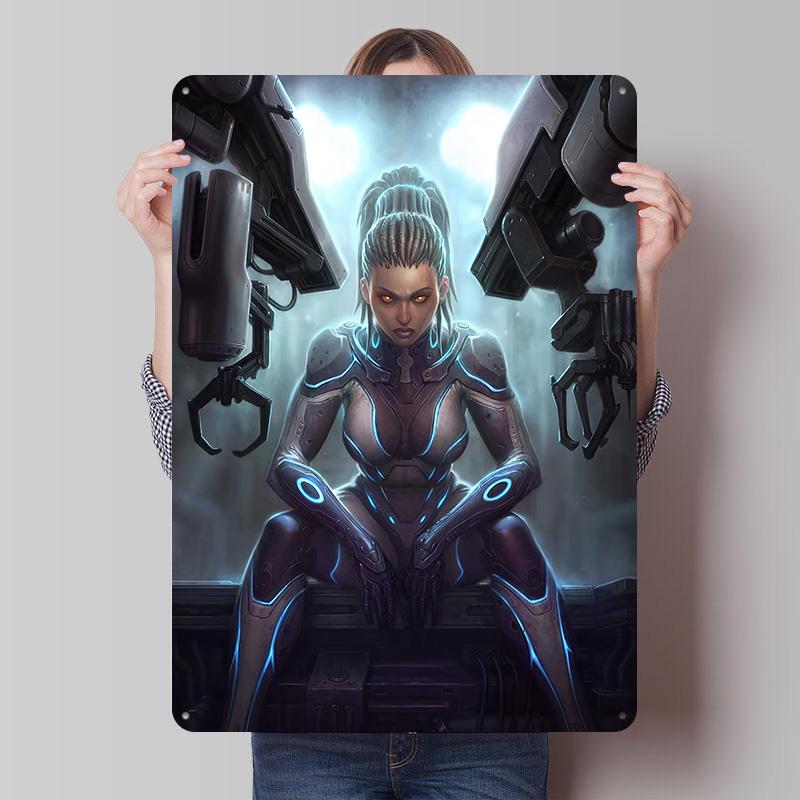 SStarCraft Tinplate Posters Customizable Wall Art Retro Vintage Metal Tin Signs for Decoration Home Decor Items House Interior