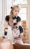 Maid Leather Maid Clothes Cosplay Costume Halloween Cosplay Costume Outfit Fancy Dress Marie Moon 8 Piece Set [Malymoon] [9748] (Black)
