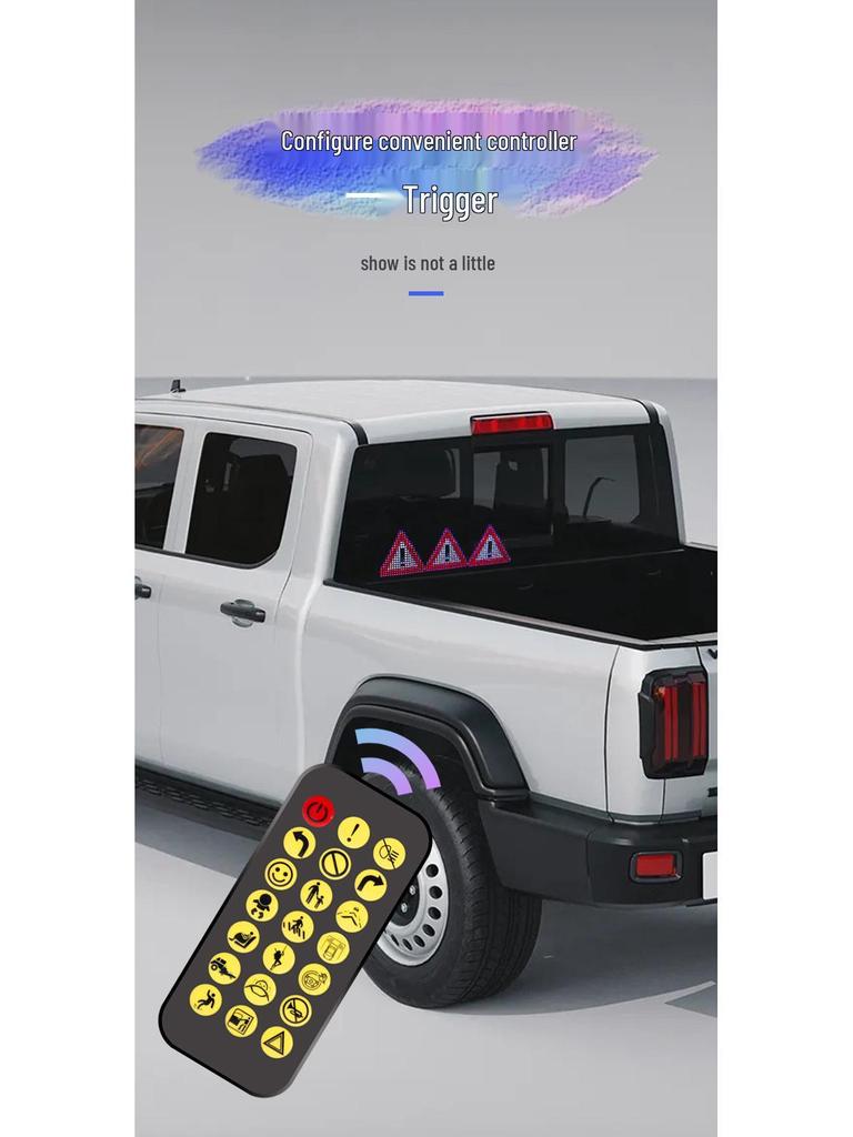 Truck Devil Eye Bluetooth LED Light: Dynamic, Flexible Advertising Screen for Vehicles