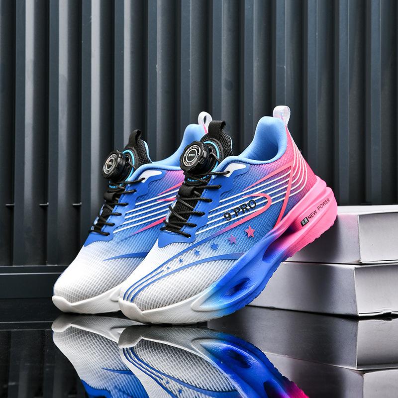 Children's Running Shoes Are Lightweight and Breathable Mesh Classmates, Middle School Children, Primary and Secondary School Students, Rotating Buckl
