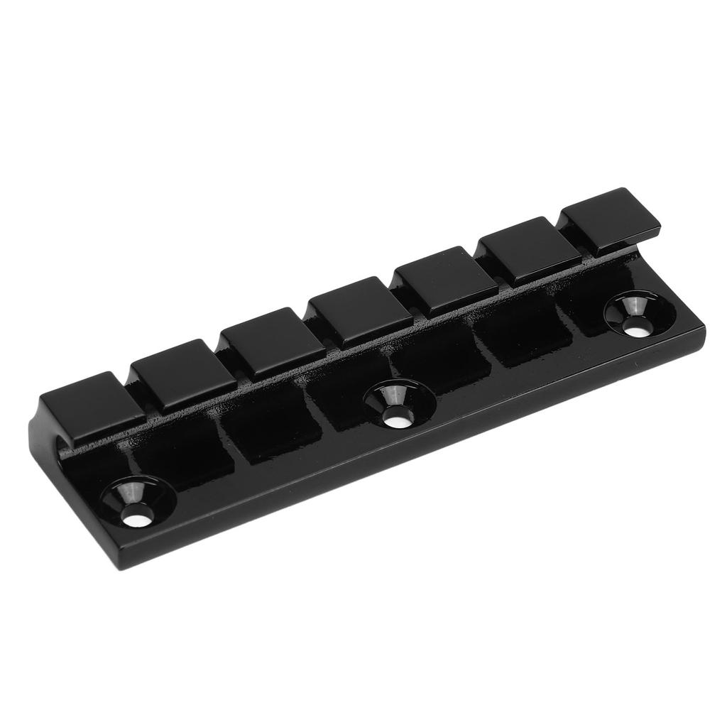 Guitar Bridge 6 String Metal Delicate Guitar Bridge Replacement for Repairing Black