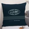 LLumon IIndustries LOGO Cushion Cover Natural Linen Organic Fabric DoubleSided Printing Sofa Home Decor Gift Pillow Case