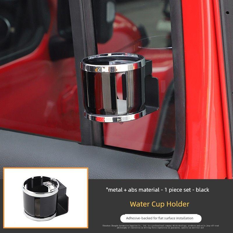 18 Models Wrangler Restoration Metal Walkie-Talkie JL Wrangler Multifunctional Water Cup Bracket Car Phone Holder