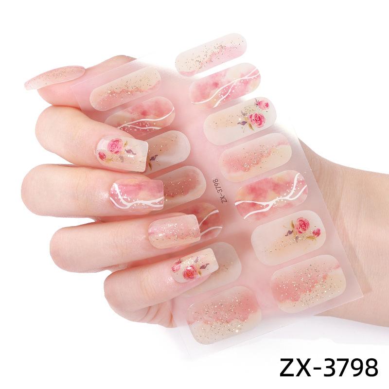 Nail Stickers 3D Diamond Manicure Stickers Imitation Diamond Whitening Christmas Nail Polish Film Manicure Stickers