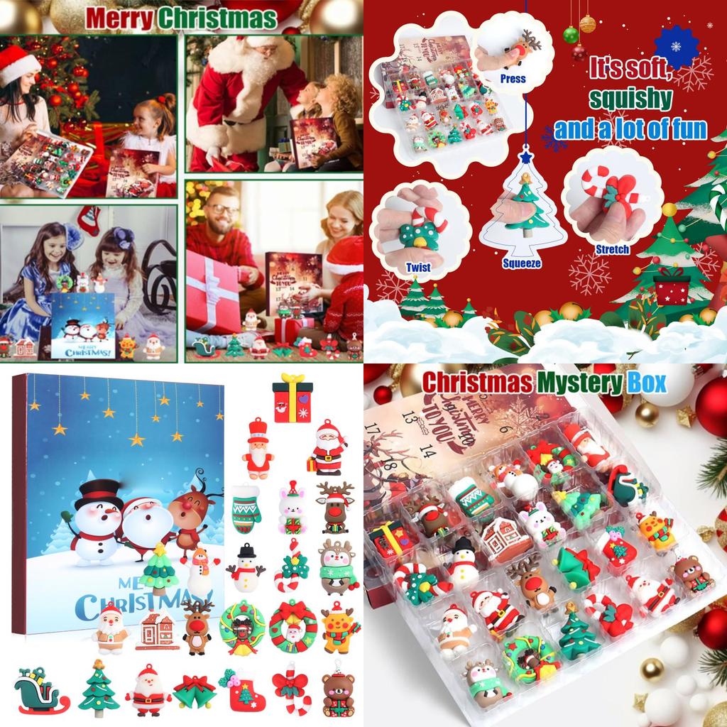 Christmas Party Pvc 3d Hanging Decorations For Advent Calendar And Holiday Festivities
