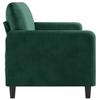 Vidaxl Sofa 3-Osobowa, Ciemnozielony, 180 Cm, Obita Aksamitem